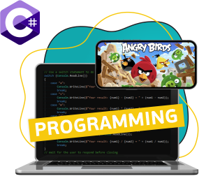 Программирование на C#. Удивительный мир 2D-игр - Школа программирования для детей, компьютерные курсы для школьников, начинающих и подростков - KIBERone г. Уральск